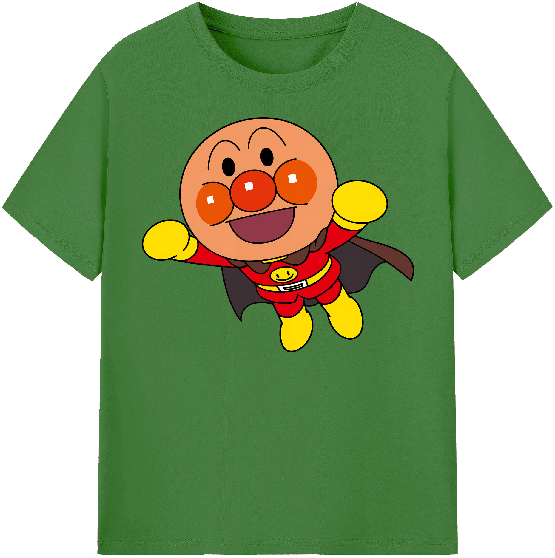 （画像用） アンパンマン Anpanman レディースカジュアルプリントTシャツ（綿100％）